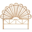 Bowery Hill Modern Bohemian Rattan Queen Size Standalone Headboard