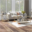 Bowery Hill Metal 2-Piece Coffee Table Set in Gold Champagne