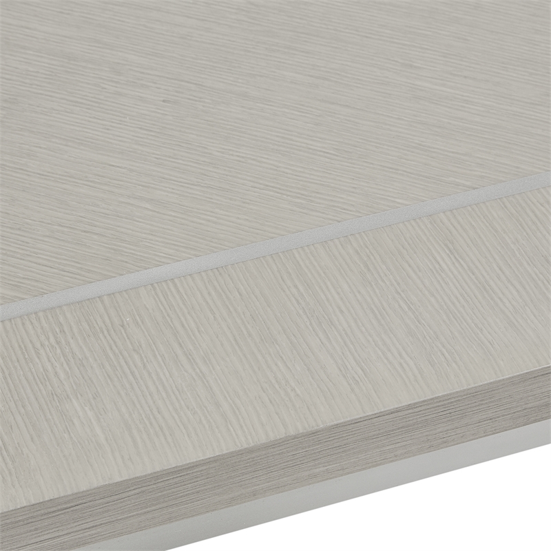 Bowery Hill 7-Piece Engineered Wood Dining Set in Moonlight Gray