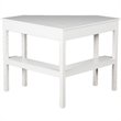 Bowery Hill Contemporary Corner Computer Desk in White Finish