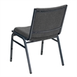 Bowery Hill Contemporary Upholstered Stacking Chair in Gray Finish
