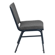 Bowery Hill Contemporary Upholstered Stacking Chair in Gray Finish