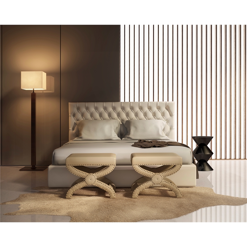 Bowery Hill Rustic Leather Natural Light Brindle Full Skin in Brown
