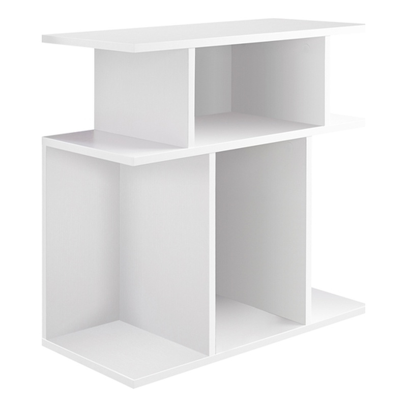 Bowery Hill Living Room/Bedroom Accent Side End Table in Laminate White
