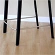 Bowery Hill Transitional Counter Height Stool in Black (Set of 2)