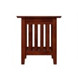 Bowery Hill Contemporary Solid Wood Contemporary End Table in Walnut