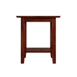 Bowery Hill Contemporary Solid Wood Contemporary End Table in Walnut