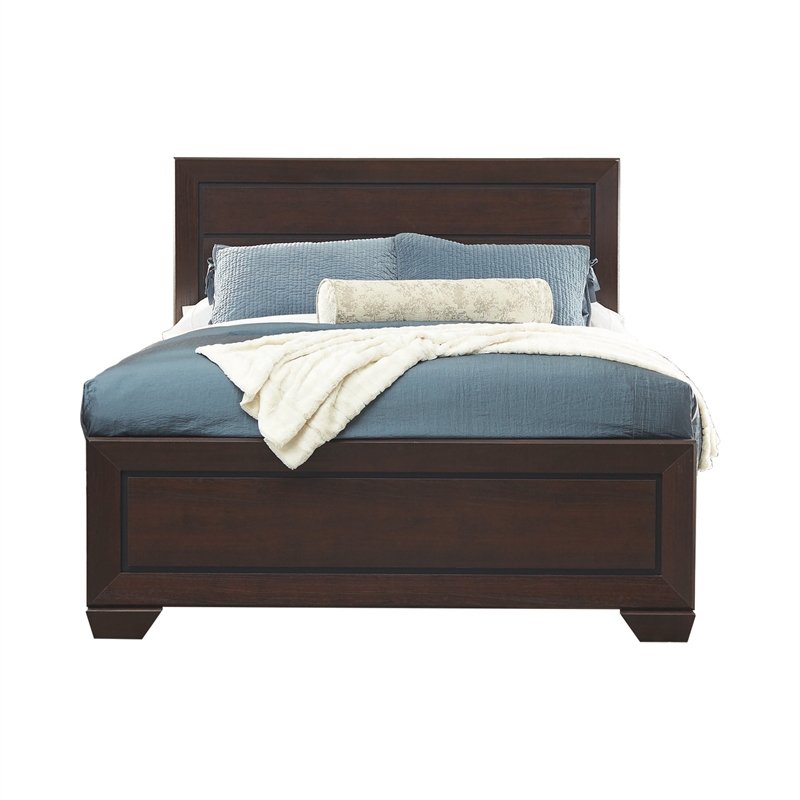 Bowery Hill 4-Piece Wood California King Panel Bedroom Set in Cocoa