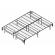Bowery Hill Transitional Metal Full Bed Frame in Silver Finish