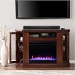 Bowery Hill Contemporary Color Changing Electric Fireplace in Cherry