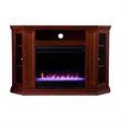 Bowery Hill Contemporary Color Changing Electric Fireplace in Cherry