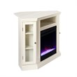 Bowery Hill Contemporary Color Changing Electric Fireplace in Ivory