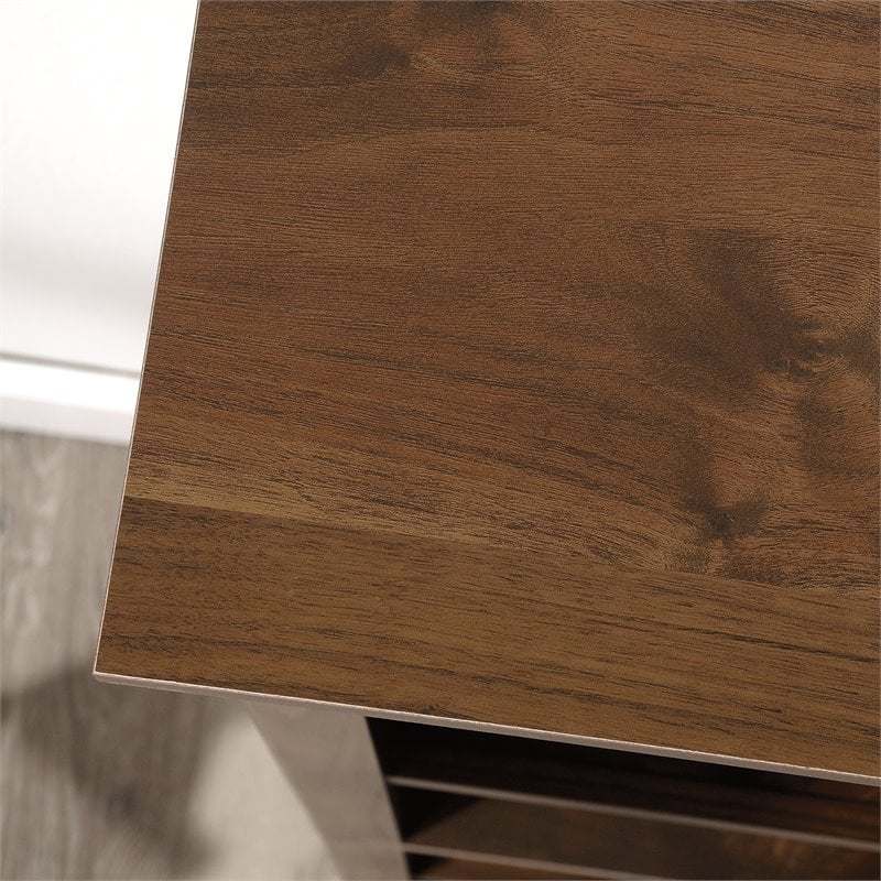 Bowery Hill Engineered Wood 5-Shelf Bookcase in Grand Walnut