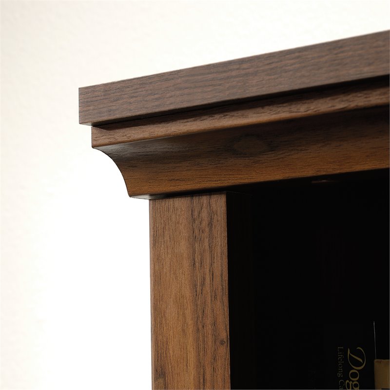 Bowery Hill Engineered Wood 5-Shelf Bookcase in Grand Walnut