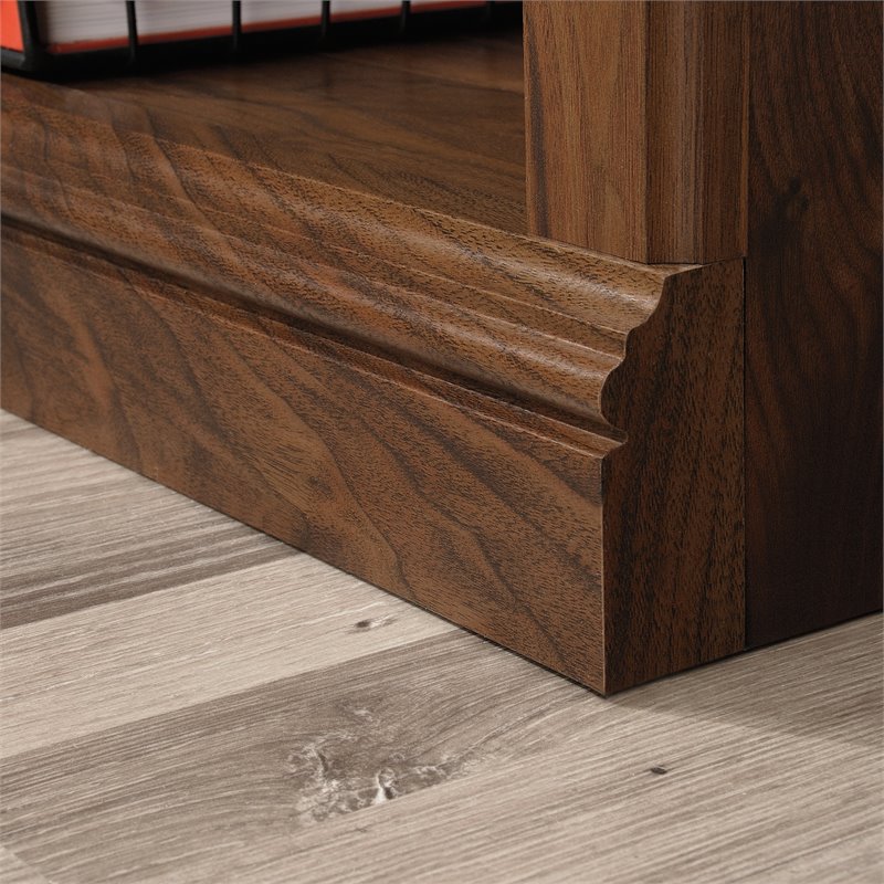 Bowery Hill Engineered Wood 5-Shelf Bookcase in Grand Walnut
