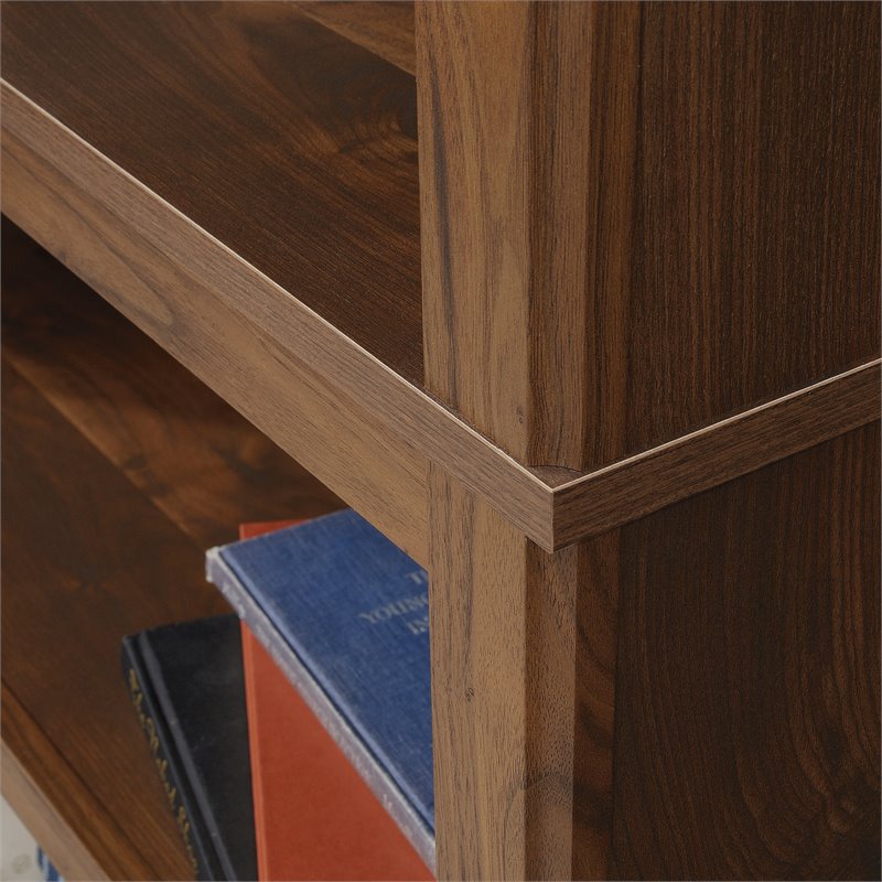 Bowery Hill Engineered Wood 5-Shelf Bookcase in Grand Walnut