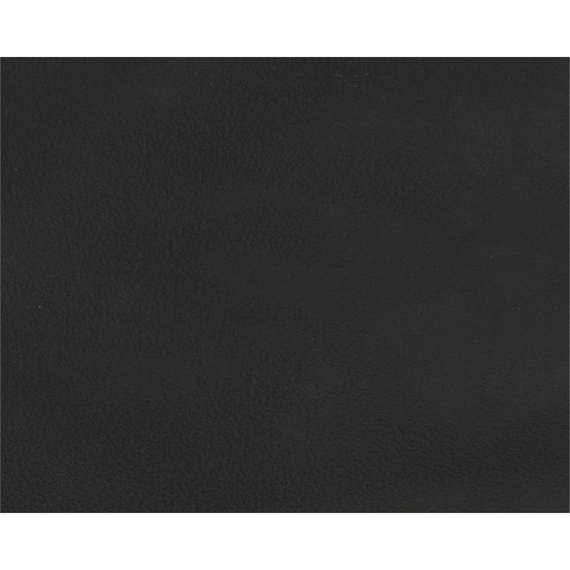 Bowery Hill Contemporary Polyester Upholstered Loveseat in Black