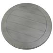 Bowery Hill Transitional Engineered Wood Round End Table in Antique Gray