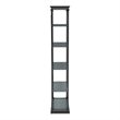 Bowery Hill Industrial Metal 33-Inch Bookcase in Antique Blue