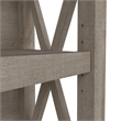 Bowery Hill 5 Shelf Bookcase Set in Washed Gray - Engineered Wood