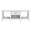 Bowery Hill Coffee Table with Storage in Pure White Oak - Engineered Wood