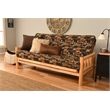 Bowery Hill Full-size Futon in Brown Peter's Cabin Print-Frame Not Included