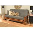 Bowery Hill Full Fabric Futon in Marmont Thunder Blue-Frame Not Included