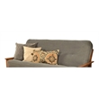 Bowery Hill Full Fabric Futon in Marmont Thunder Blue-Frame Not Included