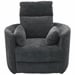 Glider Recliner/Fabric Black