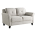 Beige/Fabric Loveseat
