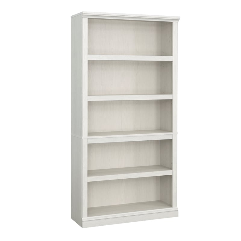 Bowery Hill Transitional Engineered Wood 5-Shelf Bookcase in Glacier Oak