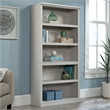 Bowery Hill Transitional Engineered Wood 5-Shelf Bookcase in Glacier Oak