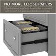 Bowery Hill 2 Drawer Lateral File Cabinet in Cape Cod Gray - Engineered Wood