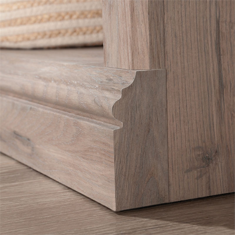 Bowery Hill Transitional Engineered Wood 5-Shelf Bookcase in Laurel Oak