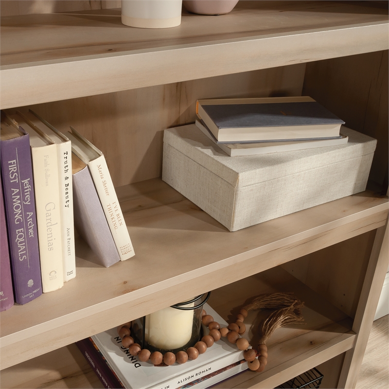 Bowery Hill Engineered Wood 5-Shelf Bookcase in Pacific Maple