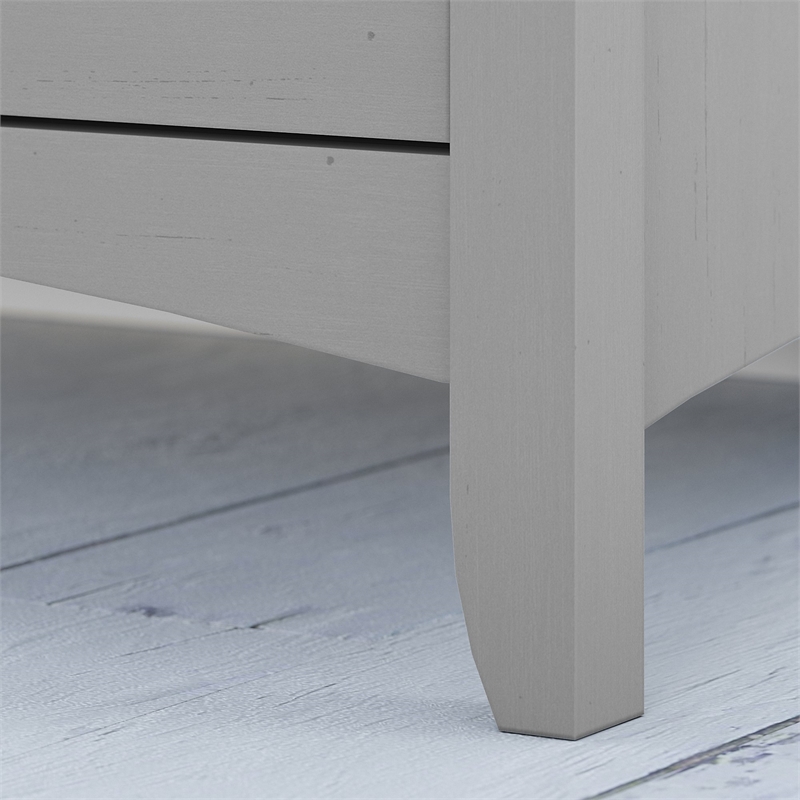 Bowery Hill Farmhouse Enginnered Wood Accent Storage Cabinet with Doors in Gray