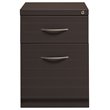 Bowery Hill Mobile Pedestal File 2-Drawer Filing Cabinet Box/File in Charcoal