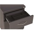 Bowery Hill Mobile Pedestal File 2-Drawer Filing Cabinet Box/File in Charcoal