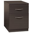 Bowery Hill Mobile Pedestal File 2-Drawer Filing Cabinet Box/File in Charcoal