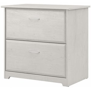 Bowery Hill 2 Drawer Lateral File Cabinet in Linen White Oak - Engineered Wood