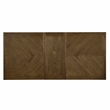 Bowery Hill Rustic Wood Extendable Dining Table in Rustic Brown