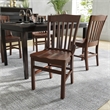 Bowery Hill Modern / Contemporary Dining Side Chair in Walnut