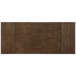Bowery Hill Rectangular Wooden Dining Table with Extension Leaf in Dark Oak