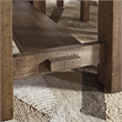 Bowery Hill Modern Extendable Counter Height Dining Table in Brown