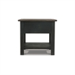 Bowery Hill Solid Wood Grayish Brown End Table Rectangular 25.13