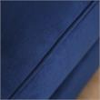 Bowery Hill Transitional Soft Texture Chenille Loveseat in Navy