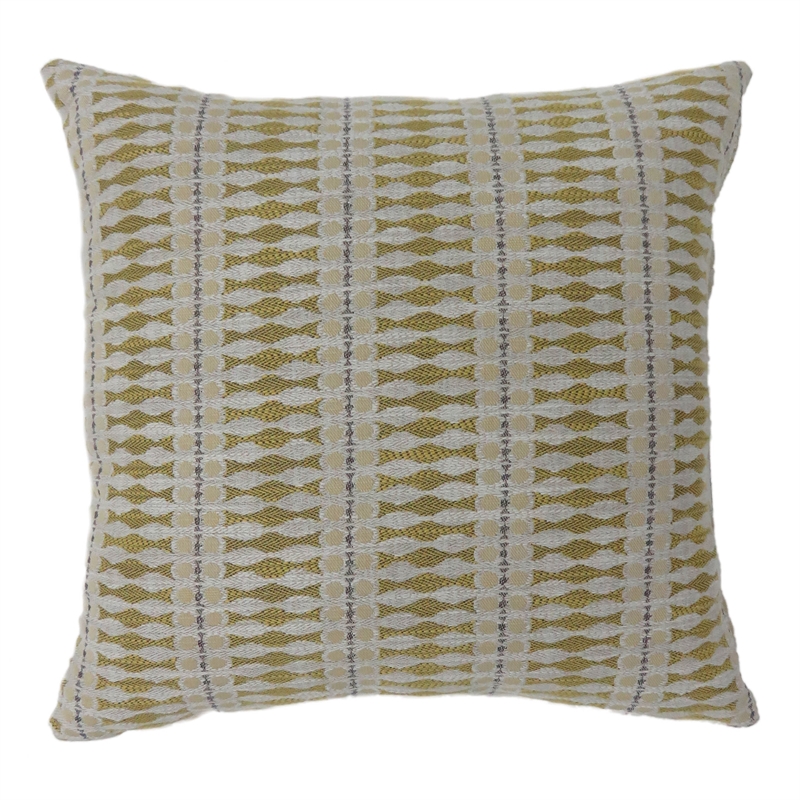 Bowery Hill Modern Fabric Large Throw Pillow in Yellow (Set of 2)