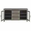 Bowery Hill Modern / Contemporary Washed Gray Wood 3-Drawer Server