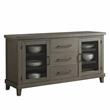 Bowery Hill Modern / Contemporary Washed Gray Wood 3-Drawer Server