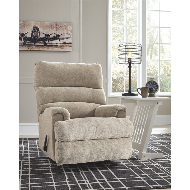 Bowery Hill Modern / Contemporary Rocker Recliner in Dusk Finish